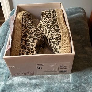 Brand new in box leopard print shoes